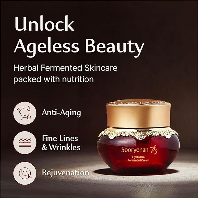 Sooryehan Hyobidam Face Moisturizer for Women. Korean Skin Care (Cream, 1.7fl oz) - Korean Facial Care. Wrinkle Cream for Women, Night Cream for Face with Wild Ginseng & Snow Fungus.-Velvo Beauty