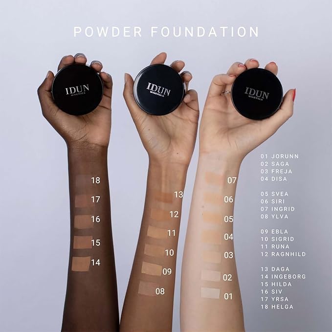 Mineral Powder Foundation - Longwear, Lightweight, Smooth Powder Formula - Blurring, Skin-Perfecting Finish - Vegan and Cruelty Free Formula - 021 Ragnhild - 0.25 oz-Velvo Beauty