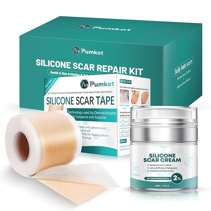 Scar Suite Bundle, Advanced Silicone Scar Cream and Scar Sheets, Advanced Scar Treatment for Surgery, Burns, and Injuries, Professional Grade Results-Velvo Beauty