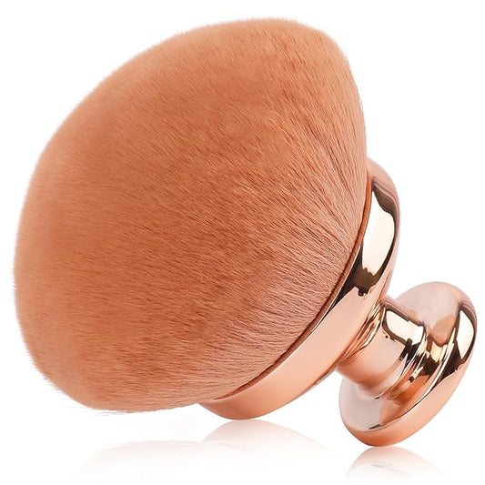 Blend & Blur Extra Large Body Makeup Brush for Self Tanner,GloréBrochas Leg Makeup & Bronzer Self Tan Applicator, 90MM Wide Round Head Kabuki Brush For Application (Rose-Gold)-Velvo Beauty