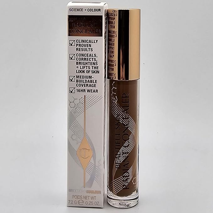 Charlotte Tilbury Beautiful Skin Radiant Concealer 17 Deep 0.25 oz-Velvo Beauty
