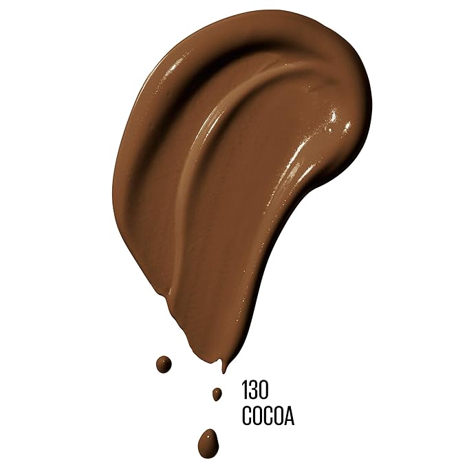 Maybelline Dream Radiant Liquid Medium Coverage Hydrating Makeup, Lightweight Liquid Foundation, Cocoa, 1 Count-Velvo Beauty