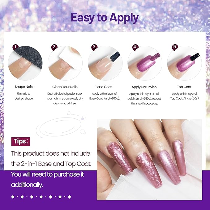 10ml 6 Colors Nail Polish Set Dark Green Pink Glitter Deep Blue Series Nail Polish Gifts for Women-Velvo Beauty