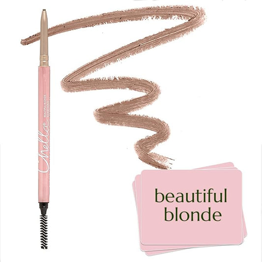Chella Eyebrow Pencil – Easy-to-Use Brow Definer for Shaping, Filling & Blending – Long-Wear Blonde Eyebrow Pencils for Women with Precise Tip (Blonde)-Velvo Beauty