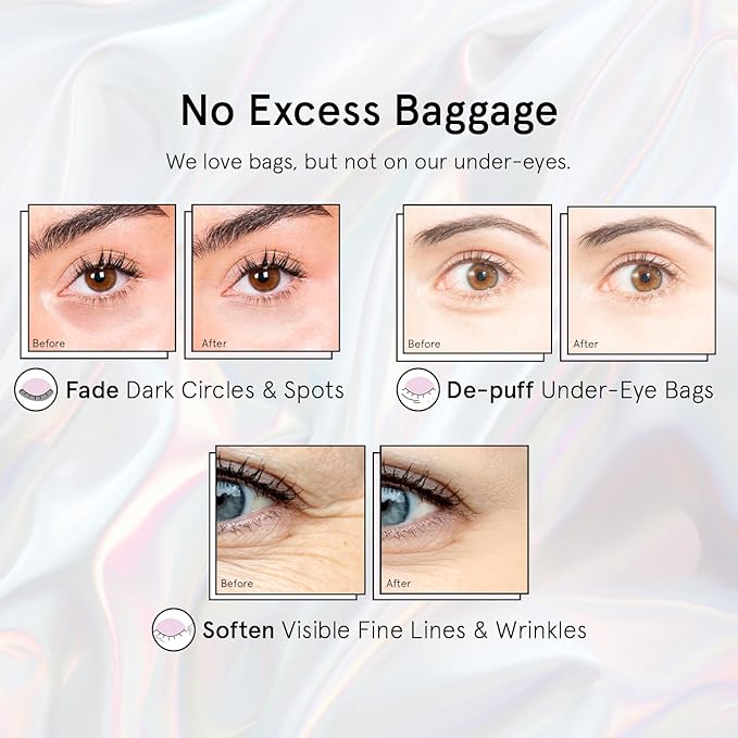 grace & stella Peptide Under Eye Patches with Niacinamide & Rice Extract - Firming Eye Masks for Dark Circles and Puffiness - Gel Mask for Firmer-Looking Skin - Vegan, Cruelty-Free (White, 48 Pairs)-Velvo Beauty