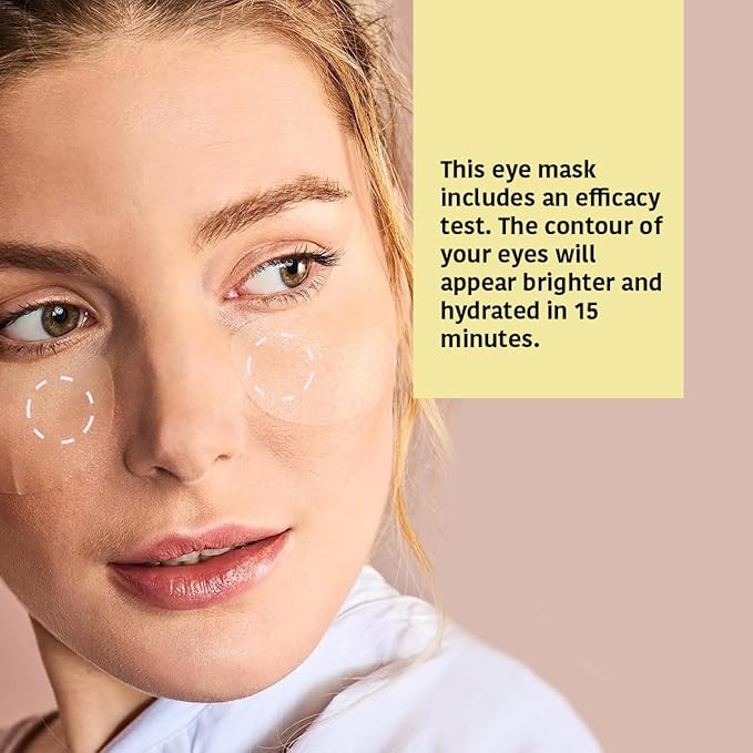 Eye Masks for Anti-Fatigue & Illuminating, Pack of 5 Pairs - Reduces Dark Circles, Puffiness - Hydrating with Vitamin C, Cucumber, Hyaluronic Acid - Vegan, Cruelty-Free Skincare Treatment-Velvo Beauty