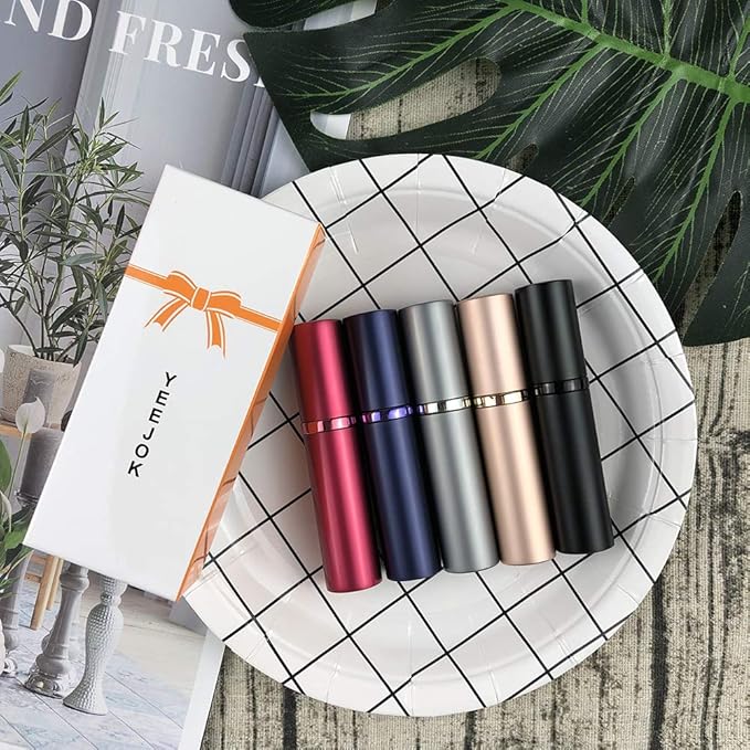 YEEJOK Travel Essentials for Women Men, Travel Perfume Bottles Refillable, Perfume Atomizer Spray Container, Mini Portable Easy Pump Refilled 5ml Bottle for Flying,Purse,Vaction Essentials-Velvo Beauty
