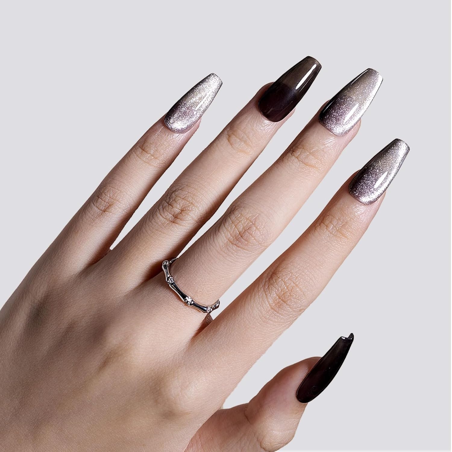 Gellen Black Gel Nail Polish 18ML 1Pc Sheer Classic Black Gel Polish Soak off UV Light Translucent Nail Polish Salon DIY Nail Art Manicure at Home Christmas Gifts, 0.61 Fl Oz-Velvo Beauty