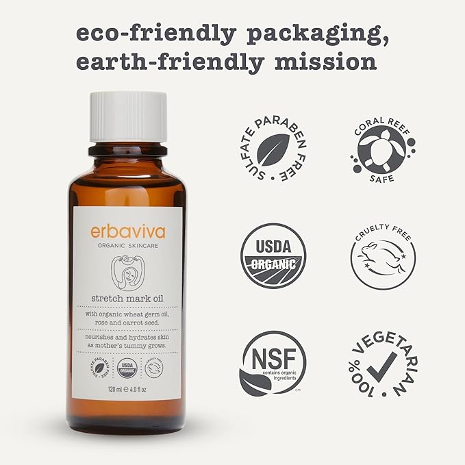 Erbaviva Stretch Mark Oil 4 Fl Oz-Velvo Beauty