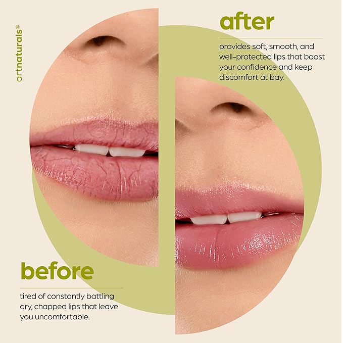 ArtNaturals Organic Beeswax Lip Balm Gift Set - Assorted Flavors with Aloe, Coconut & Jojoba Oils-Velvo Beauty