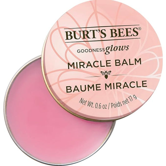 Burt's Bees 100% Natural Origin Goodness Glows Miracle Balm, Hydrates and Softens Dry Skin From Head To Toe, 0.6 Ounce Tin-Velvo Beauty