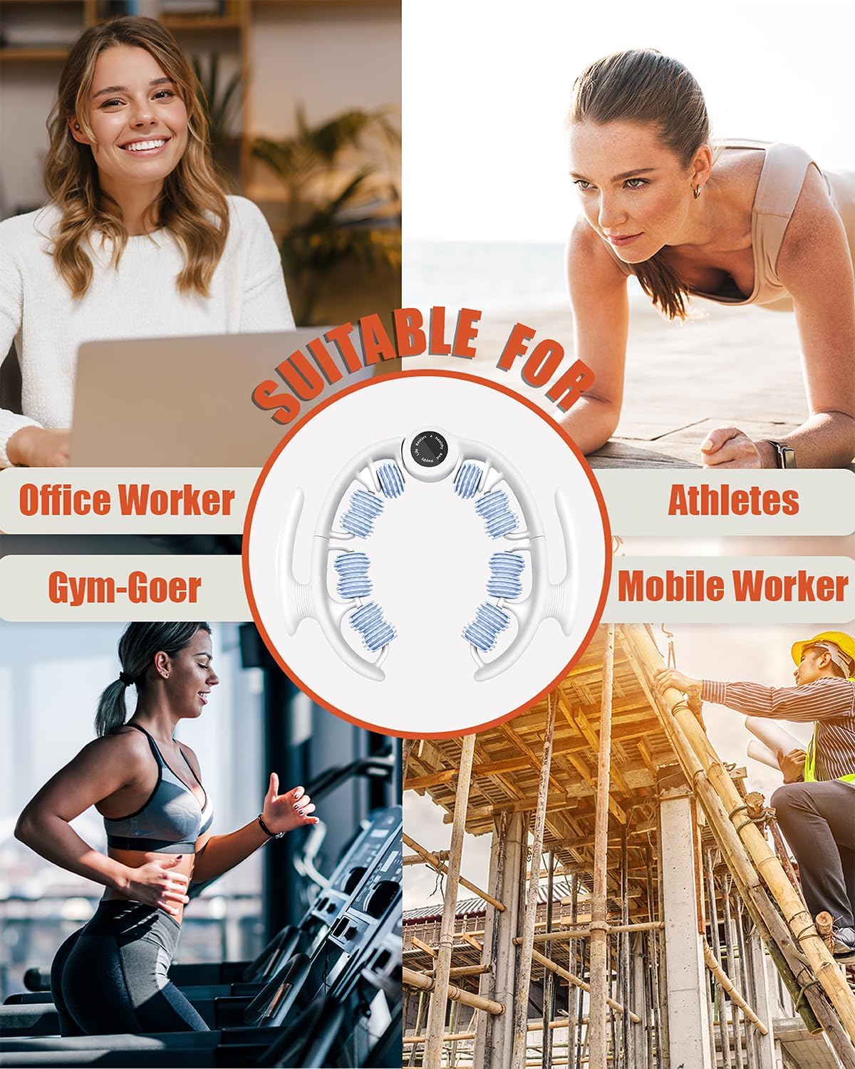 Anti Cellulite Roller & Lymphatic Drainage Massager | Fascia Blaster for Contoured & Smoother Skin | Tool for Sore Arms, Legs, Stomach & Buttocks (Blue)-Velvo Beauty