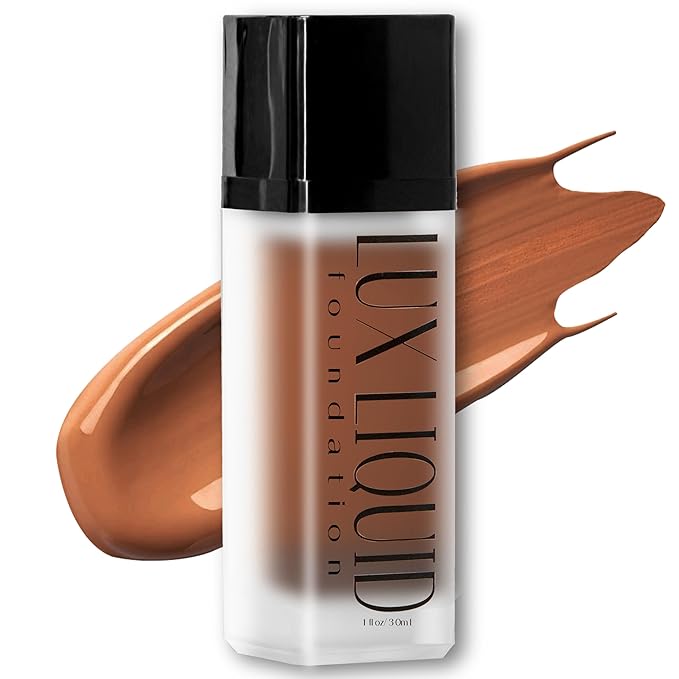 Organic Aloe-Based LUX Liquid Foundation, Natural Vegan Gluten-Free Made in USA, Espresso-Velvo Beauty