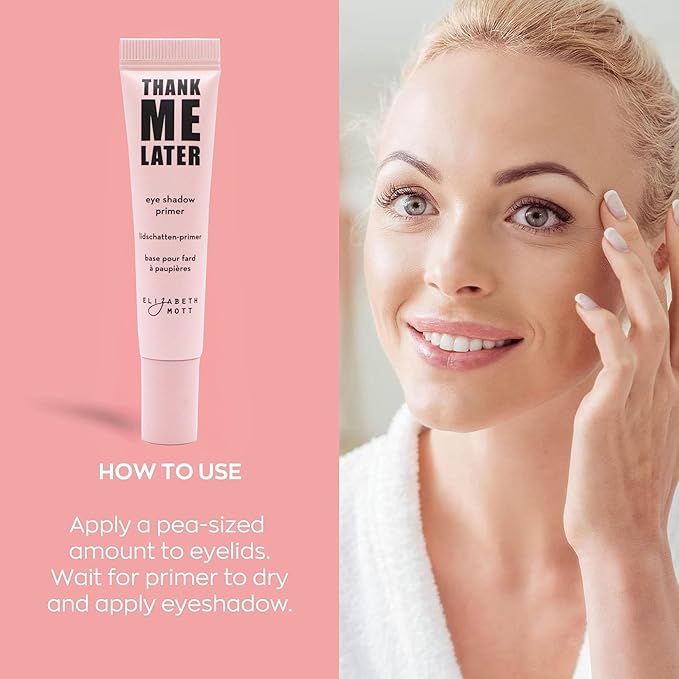 Elizabeth Mott Thank Me Later Eye Primer - Long-Lasting, Eyeshadow Primer Base for Oily Lids & Crease-Free Wear - Smudge-Proof, Lightweight, Cruelty-Free - 10g-Velvo Beauty