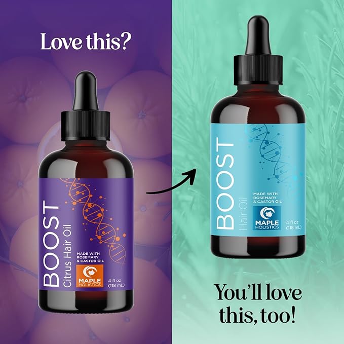 Volumizing Rosemary Hair Oil Serum - Moisturizing Scalp and Hair Oil for Men & Women Infused with Amla Black Castor Pumpkin Argan & Jojoba - Lightweight Hydrating Vegan & Color Safe (Citrus Scent)-Velvo Beauty