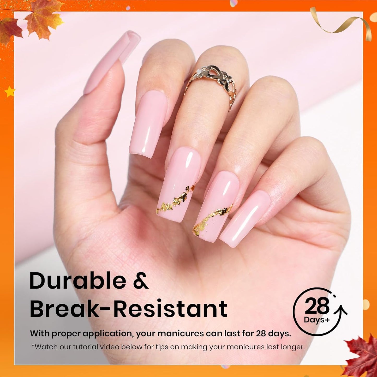 Beetles Nail Tips Medium Square 576Pcs 12 Sizes - Pre-Etched Soft Acrylic Nail Tips Half Matte False Nails Nail Art Full Cover Press Ons Nail Extensions Gift Set Home DIY Nail Salon-Velvo Beauty