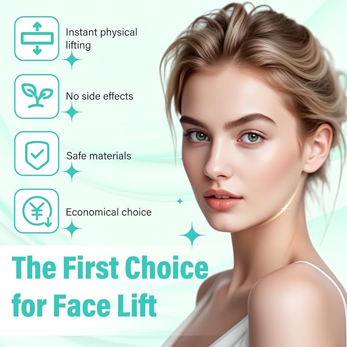 Face Lift Tape Invisible, Facelift Tape for Face, Neck Strips Lift Turkey Neck, Skin Lifting Tapes V Edge Patches for Wrinkle, Jowl, Eye, Double Chin, Loose Sagging Skin (1 Count (Pack of 200))-Velvo Beauty