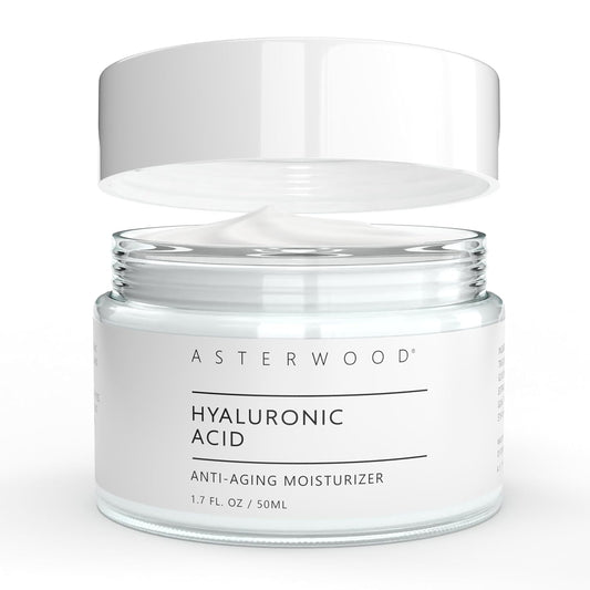 Asterwood Hyaluronic Acid Moisturizer - Anti-Aging, Wrinkle Reducing, Moisturizing, Hydrating - Fragrance-Free, Non-Comedogenic - 1.7 Fl Oz-Velvo Beauty