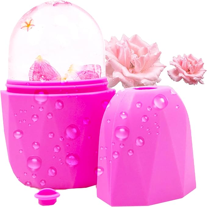 Ice Facial Cube Facial Beauty Ice Roller Skin Care Tools Ice Roller for Face and Eye Silicone Ice Mold for Face Beauty Ice Face Roller-Velvo Beauty