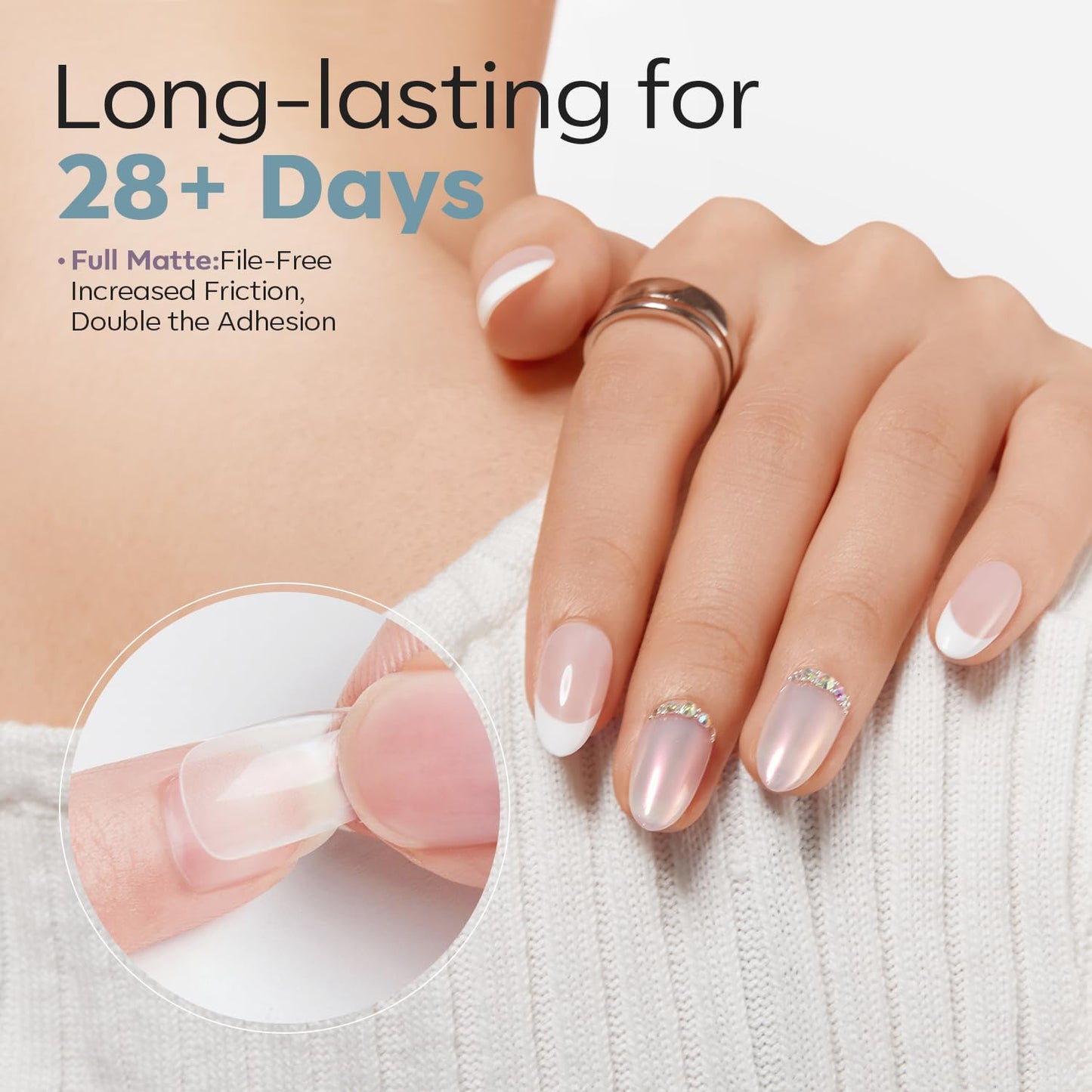 modelones Short Almond Fake Nail Tips - 510Pcs Full Matte Gel Tips Pre-shaped Full Cover Clear Acrylic Gel Kit False Press on Nails for Extension DIY Salon 15Sizes-Velvo Beauty