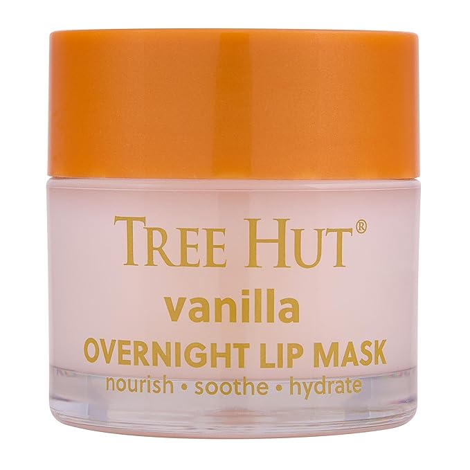 Tree Hut Vanilla Overnight Lip Mask | Leave on Overnight & Wake up to Soft, Hydrated Lips | Elevate your Self Care Routine | .6 oz.-Velvo Beauty
