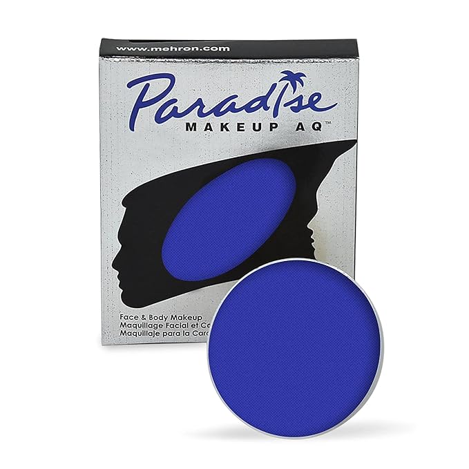 Mehron Makeup Paradise AQ Refill (.25 ounce) (Dark Blue)-Velvo Beauty