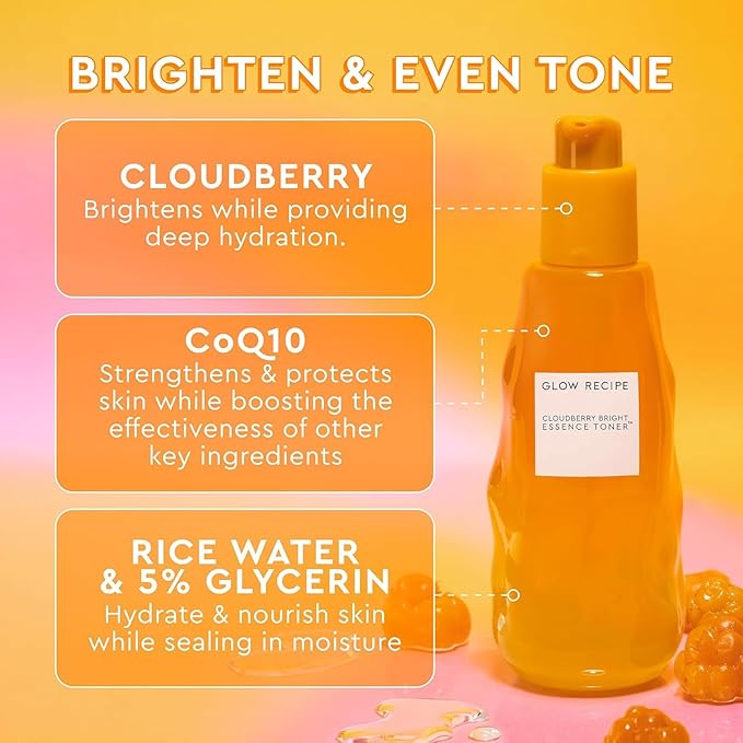 Glow Recipe Glass Skin Hydration Travel Size Korean Skincare Set - Includes Mini Cloudberry Facial Toner, Strawberry Blur Drops, Blackberry Retinol Serum & Pink Juice Moisturizer (4 Count)-Velvo Beauty