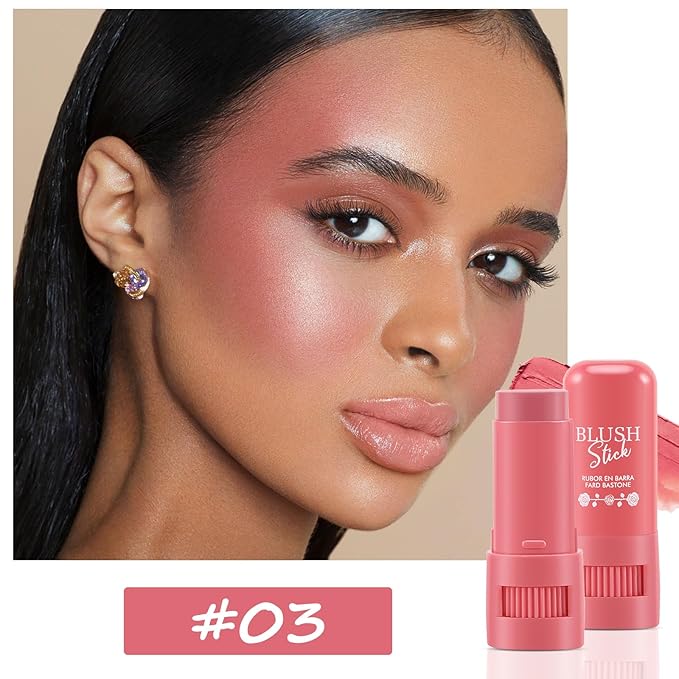 Cream Blush Makeup,Buildable Blush Stick for Cheeks,Matte Finish,Long Wear,Easy Application,Lightweight Multi Stick-Velvo Beauty