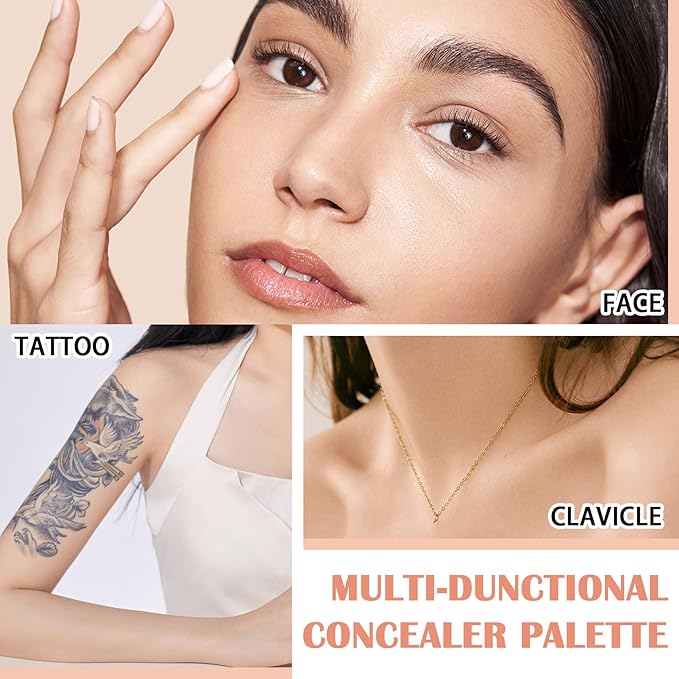 15 Colors Correcting Concealer Contour Palette,Cream Contour Makeup Palette with Brush,Contouring Liquid Foundation Concealer Palette Highlighting Makeup Kit for Conceals Dark Circles,Blemish-Velvo Beauty