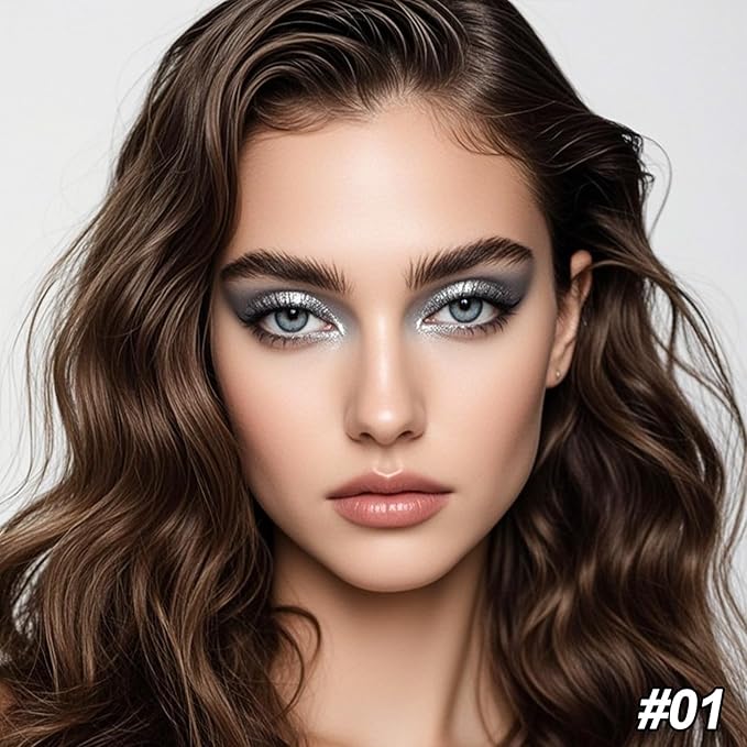 Erinde 4 Colors Eyeshadow Palette Eye Shadow Makeup, Matte Shimmer Metallic Taupe Gray Black Sliver Smokey Eyeshadow, Long Wearing, Velvety Pigmented Blendable, Quad Eye Shadow Palette, 01-Velvo Beauty