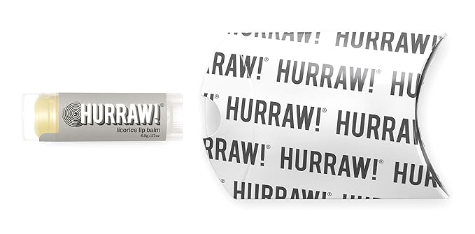 Hurraw! Licorice Lip Balm: Organic, Certified Vegan, Cruelty and Gluten Free. Non-GMO, 100% Natural Ingredients. Bee, Shea, Soy and Palm Free. Made in USA-Velvo Beauty