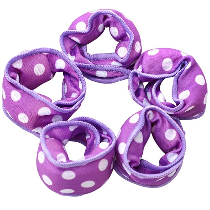Bememo 40 Pieces Soft Curlers Hair Rollers Pillow Rollers for Hair Satin Sponge Curlers to Sleep in Overnight Heatless No Heat for Long Short Foam Rag Large Styling Tools(Purple)-Velvo Beauty