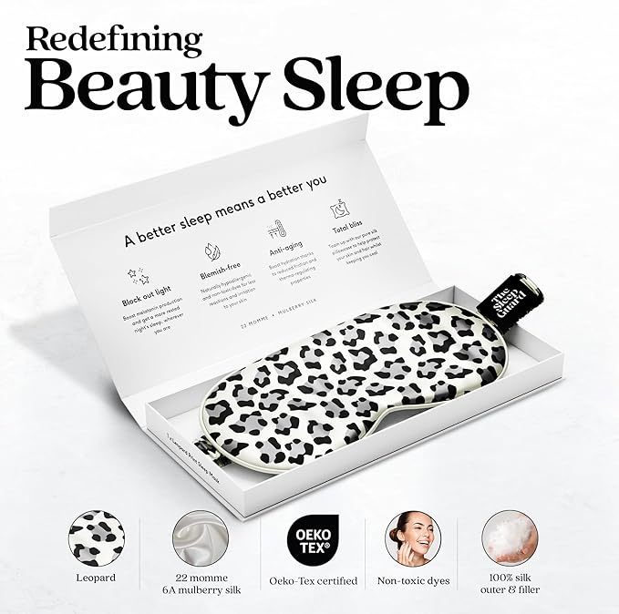 Pure Silk Sleep Mask [100% 6A Mulberry Silk, 22 Momme] Light Blocking Travel Essentials. Eye Masks for Sleeping. Black Oeko-Tex Blindfold. Eye Covers for Men & Women-Velvo Beauty