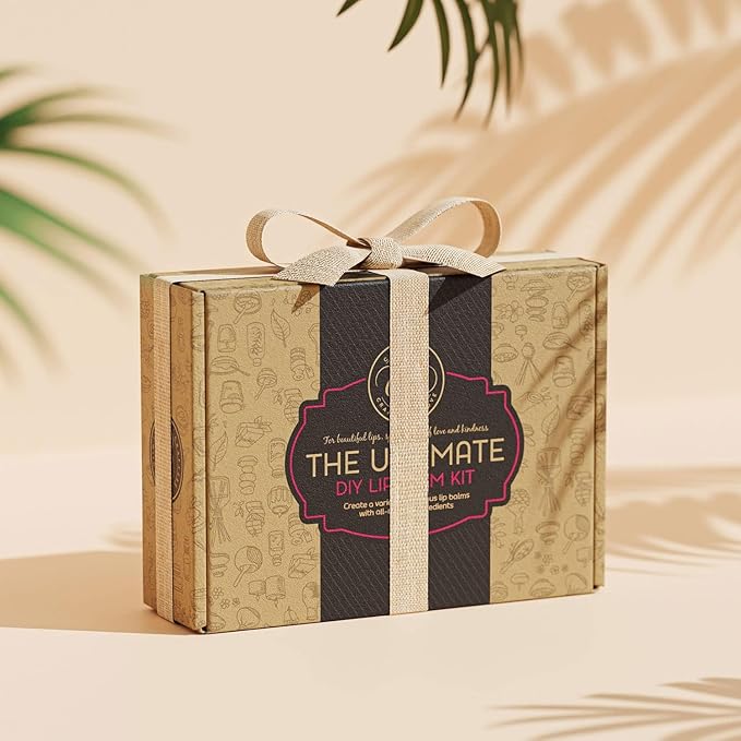 CraftZee Lip Balm Making Kit - DIY Lip Gloss Kit with Natural Beeswax Base, Shea Butter, Sweet Almond Oil, Essential Oils, Tubes, Jars & More Craft Kit For Adults-Velvo Beauty