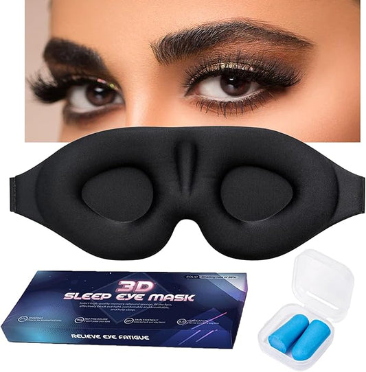 Eye Mask for Lash Extensions, Eye Mask for Sleeping, Soft Breathable Eyelash Sleeping Mask for Extensions with Adjustable Elastic Strap for Flight Nape-Velvo Beauty