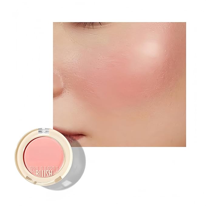 Shiny Blush 12 Color Cream High-Pigmented Buildable Face Blush Long-Lasting Natural Look Face Blush for Cheeks (Color 02)-Velvo Beauty