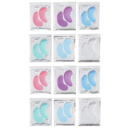 8 Pack Reusable Ice Gel Eye Pad for Puffy Eyes, Hot Cold Eye Mask, Deep Hydration and Anti Aging Effects-Velvo Beauty