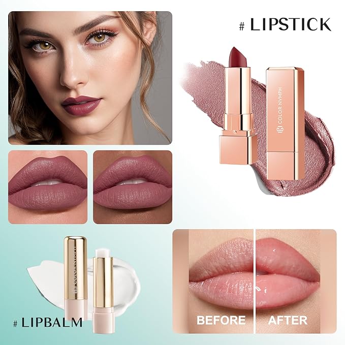Color Nymph All In One Makeup Kit, Makeup Gift Set for Beginners Teenager Girls with Eyeshadow Palette Blush Lipstick Lip Pencil Eye Pencil Brush Mascara Portable Bag-Velvo Beauty