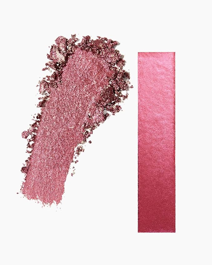 MAKE Beauty Multi-Chromatic Eye Shadow. Metal Reflecting Luminous Foil Finish Creamy, Buildable, Dimensional Long-wear, Crease-proof Powder Eyeshadow, Multichrome Shade - Rover, Magenta Pink-Velvo Beauty