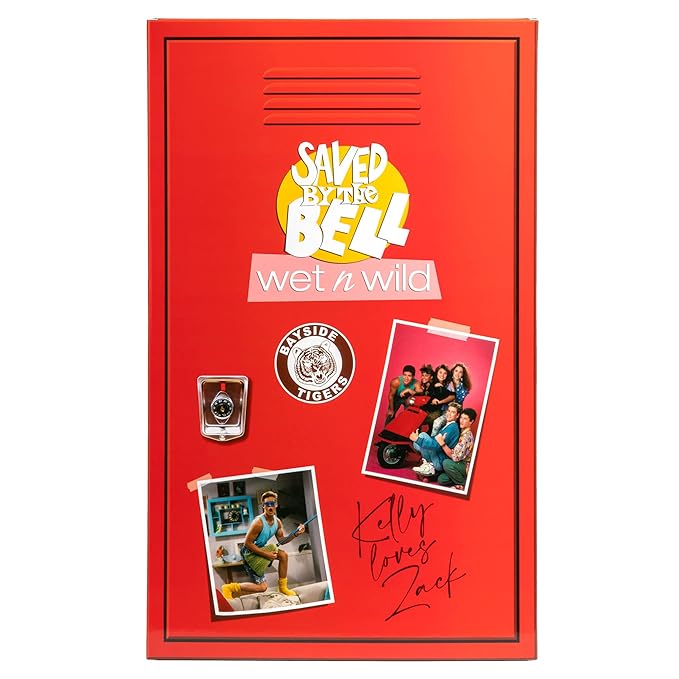 wet n wild Saved By The Bell Full Makeup Collection - Makeup Set with Versatile Brushes, Vibrant Buildable & Blendable Palettes & Lip Tint for Unique Looks, Cruelty-Free & Vegan-Velvo Beauty