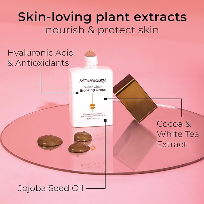 MCoBeauty Super Glow Bronzing Drops, Sun-Kissed Glow for Hydrated Radiance, Vegan, Cruelty Free Cosmetics-Velvo Beauty