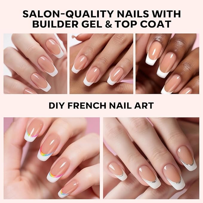 modelones French Tip Press on Nails, 150Pcs Short Coffin Fake Nails with Nail Box, Deep Nude Gel Nail Tips for Women, Soft Glue-On Nails for Natural Salon Look, DIY Nail Art Kit (15 Sizes)-Velvo Beauty