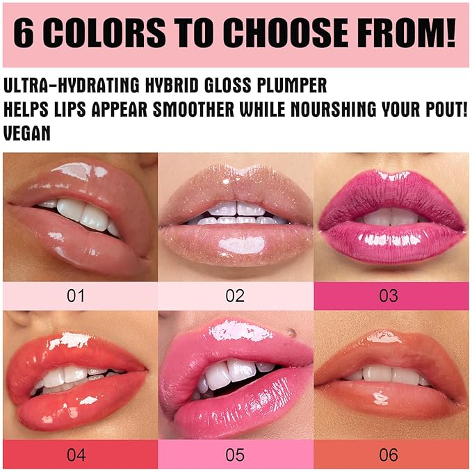 Glossy Finish Lip Glow Oil,Lip Plumping Booster Plump,Hydrating, Volumizes & High-Shine Lip Plumping Mirror Lip Glaze Lip Makeup,Lip Enhancer for Fuller, Lip Mask, Hydrating& Reduce Fine Lines (003#)-Velvo Beauty