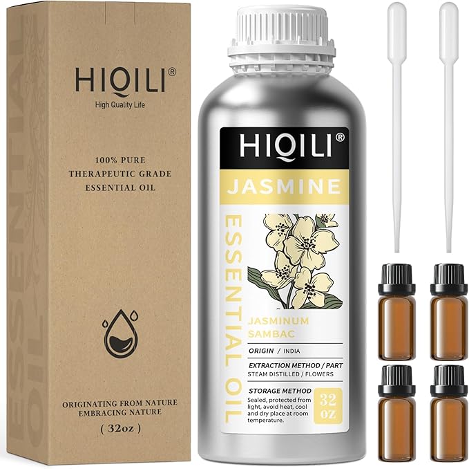 HIQILI 32 Fl Oz Jasmine Essential Oil - 1000ML-Velvo Beauty