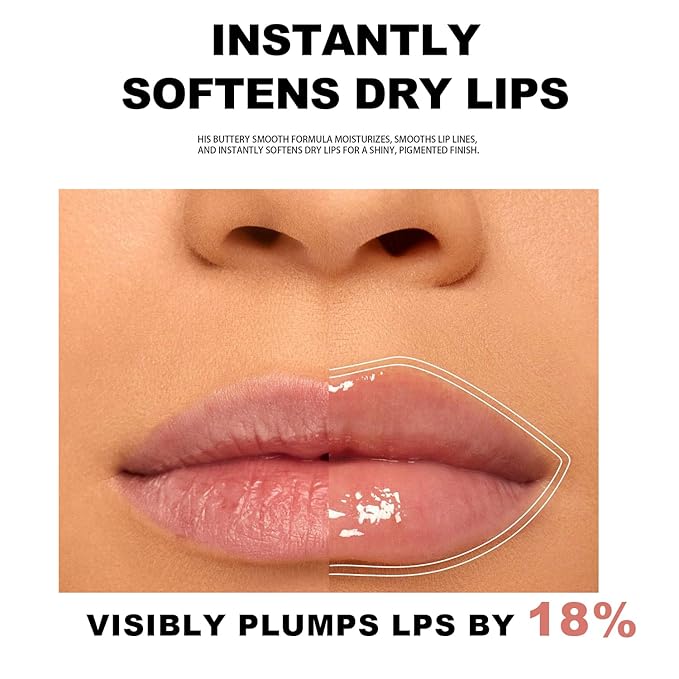 Lip Balm Click Slick, Honey Melting Lip Glow Oil, Moisturizing and Long-lasting Lip Plumper, Non Sticky Lipstick with Coconut Oil (02 Grape)-Velvo Beauty