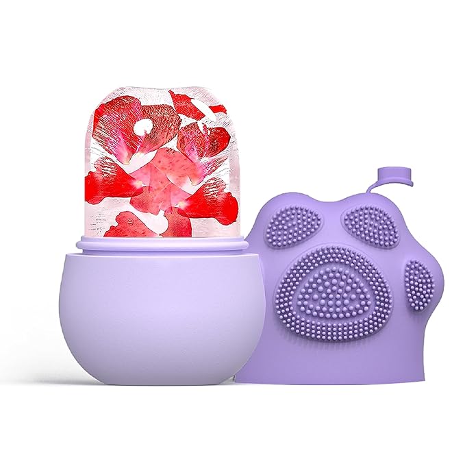 Ice Face Roller, Joyeee Silicone Ice Roller For Face and Eyes Puffiness Relief Reusable Face Ice Cubes Migraine Pain Relief Facial Ice Mold Skincare Tools Gifts for Women Beauty-Velvo Beauty