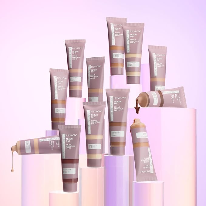 Revlon Illuminance Tinted Serum, Triple Hyaluronic Acid, Evens Out Skin Tone Over Time and Hydrates All Day, SPF 15, 213 Light Natural, 0.94 fl oz.-Velvo Beauty