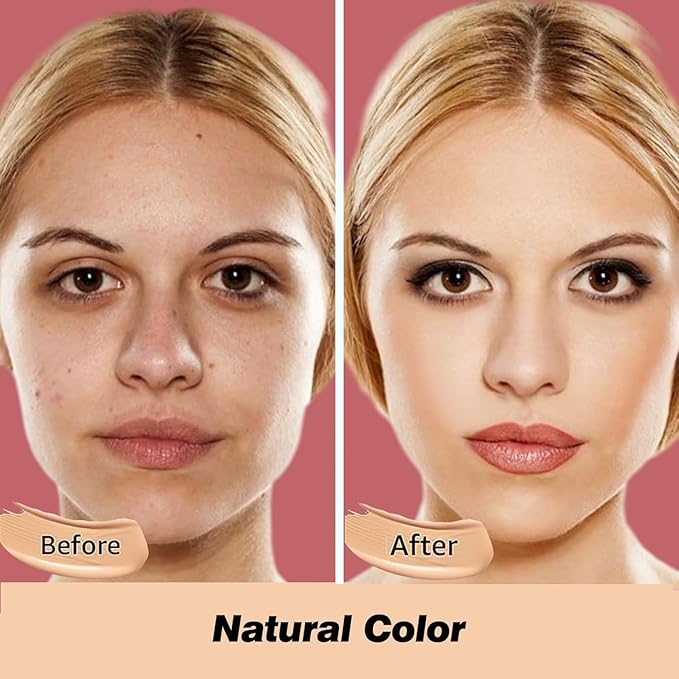 Beauty Cream EXO TOO Foundation, Beauty Cream Makeup Base, Moisturizing, Long Lasting Matte Air Cushion CC Cream Concealer with Two Mushroom Head Sponges-Velvo Beauty