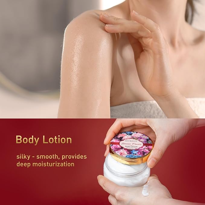 Spa Gift Basket for Women, ROSE & JASMINE Friendship Gifts Women, Tote Bag, Shower Gel, Hand & Body Cream, Hitrees Bath Gift Set for Her, Mom, Mothers Day-Velvo Beauty