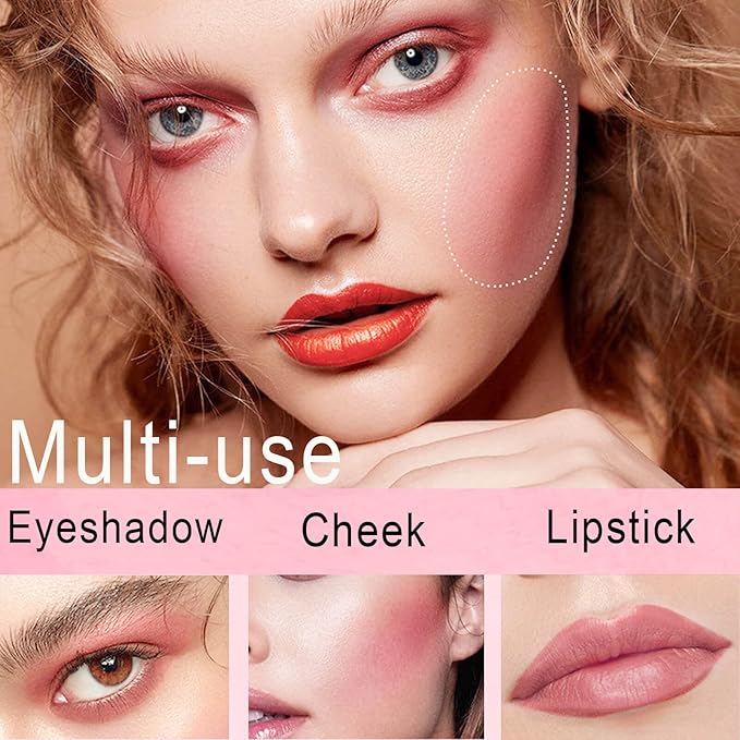 Blush Beauty Wand,Matte Face Blush Contour Wand with Cushion Applicator,Smooth Creamy Dewy Liquid Blush Wand,Blendable Blush Rouge Stick for Cheek,Cruelty-free,103 Rosa,Cool Pink-Velvo Beauty